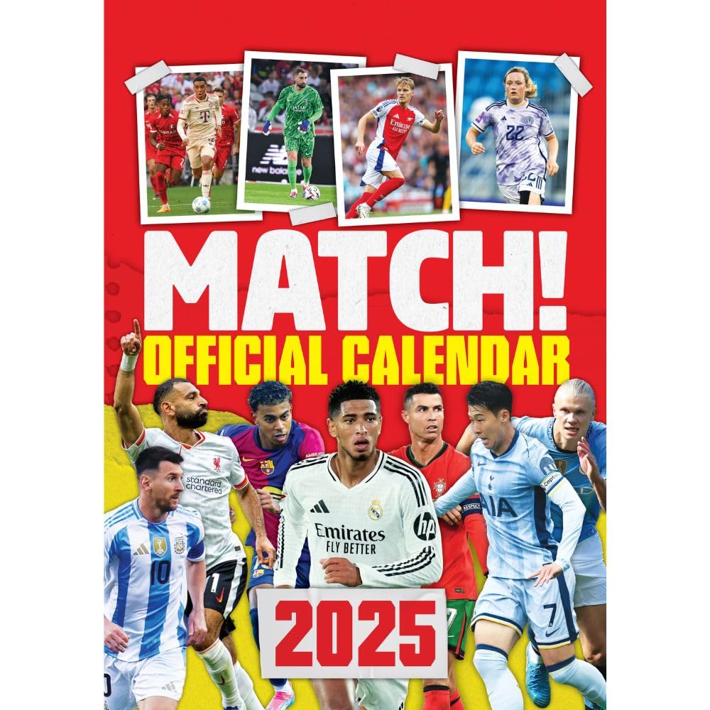 Match! Football (Magazine) 2025 A3 Calendar Danilo Calendars Hyggerium
