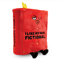 "I Like My Men Fictional" Book Plush