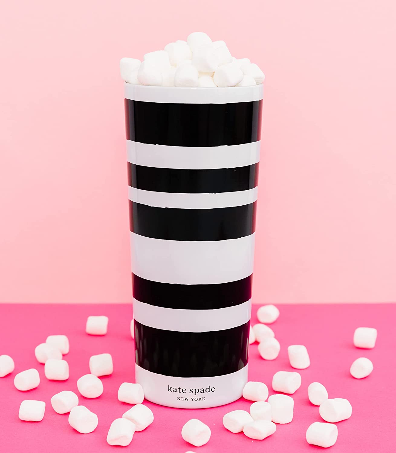 Kate Spade New York White Dot 24 oz. Stainless Steel Tumbler