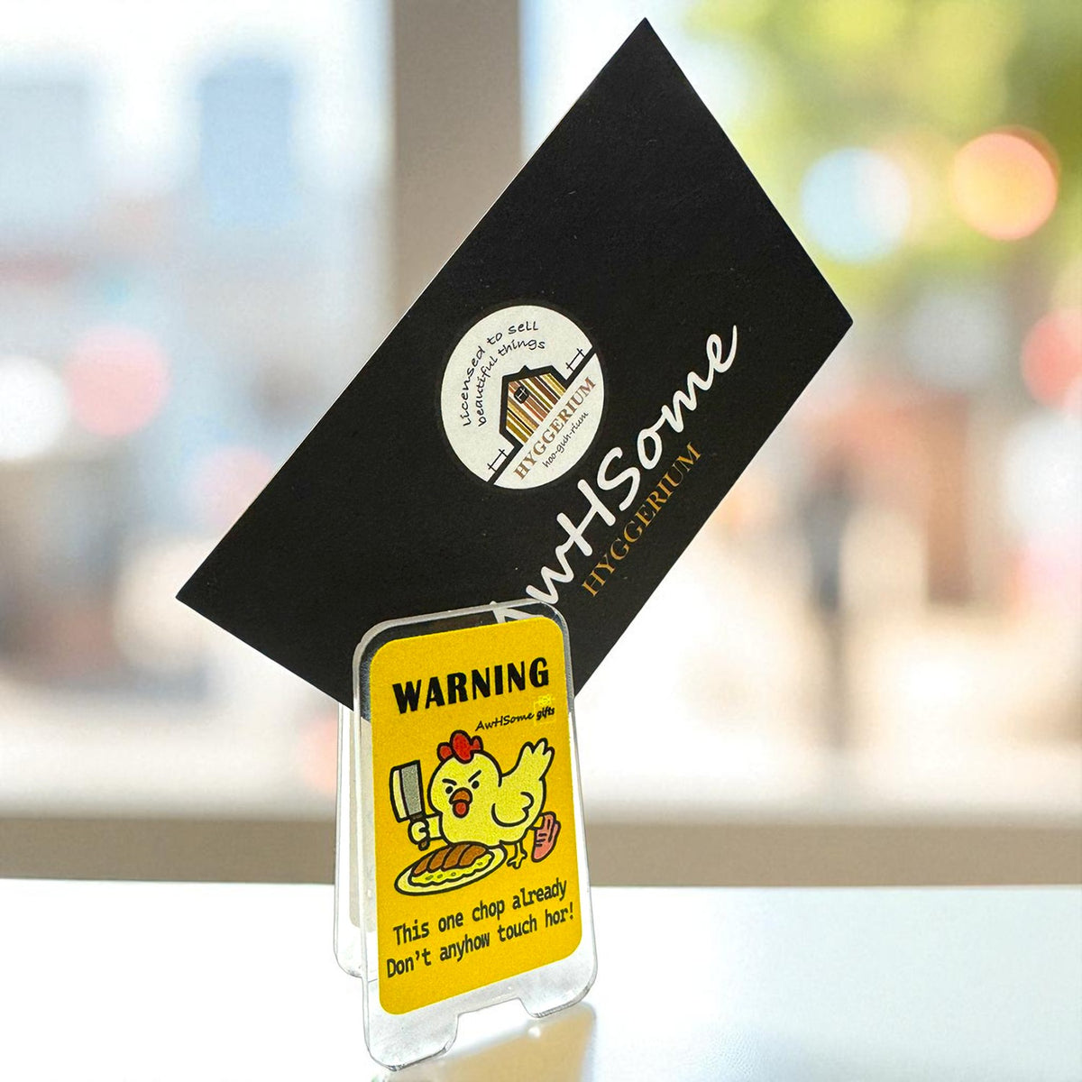 Desk Sign Mini Memo Clip - Warning Chop – Hyggerium