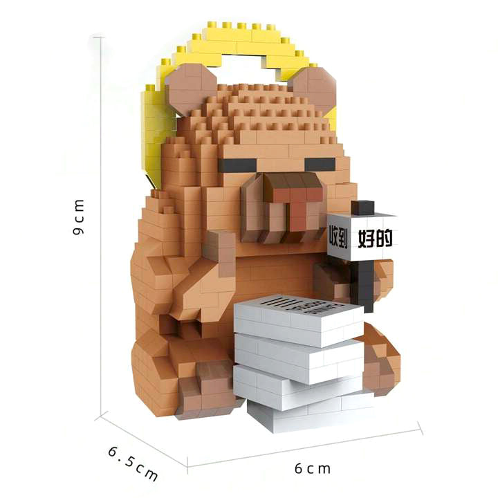 Grizzly Bear Miniso Microparticles Blocks We Bare Bears Miniso