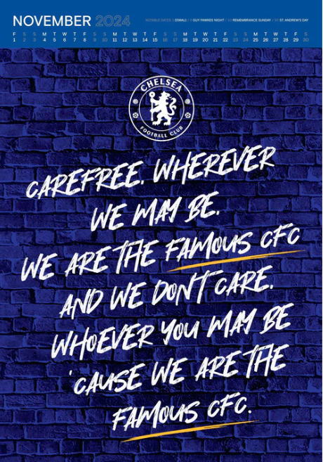 Chelsea Fc 2024 A3 Calendar | Danilo Calendars – Hyggerium