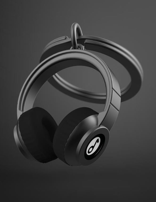 Keychain Headphone Music Lover Unique Keychain Charm – Hyggerium